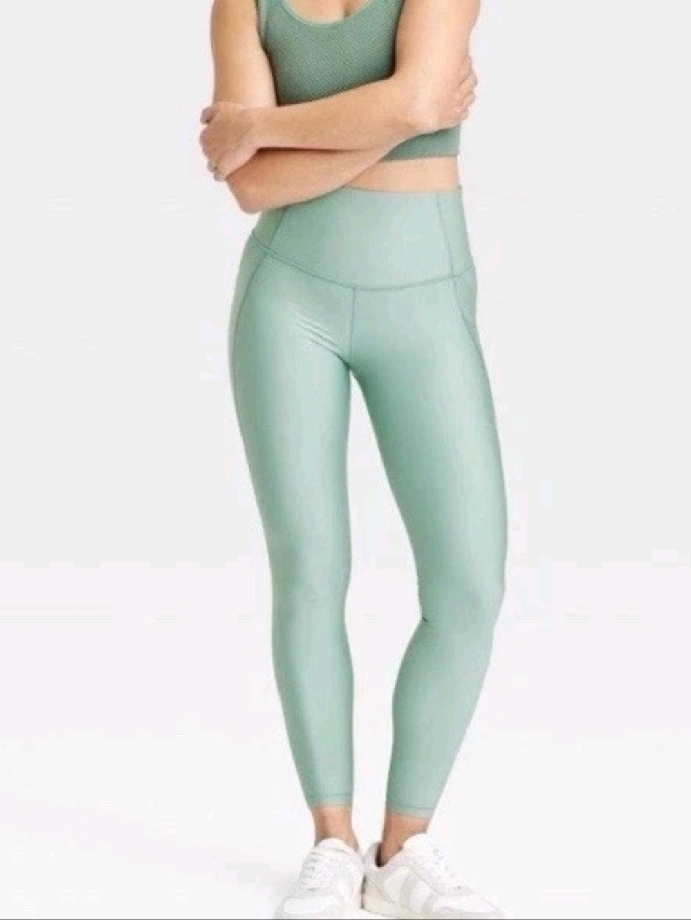 All In Motion High-Waist Sage Green Pocketed Leggings
